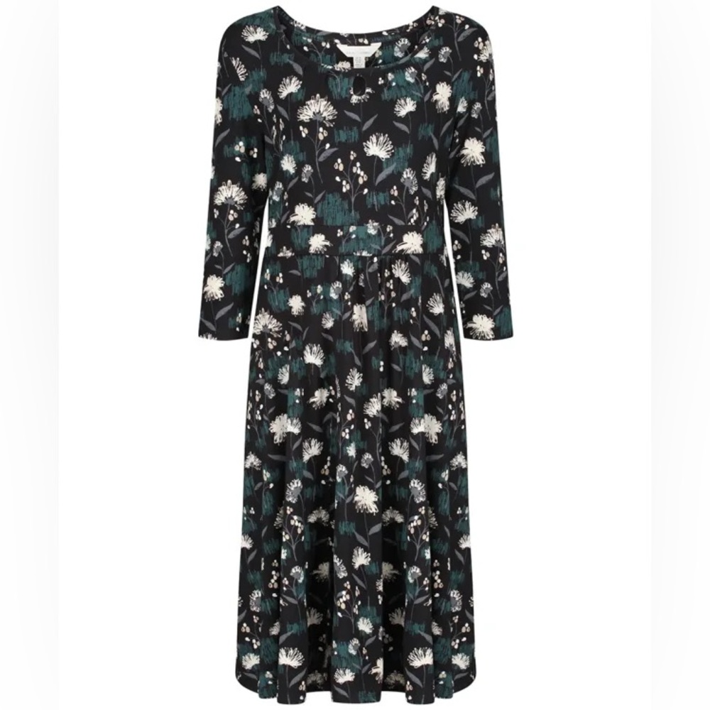 SEA SALT CORNWALL Jersey Fit and Flare
Women's Enor Quarter Sleeve Dress S US 16